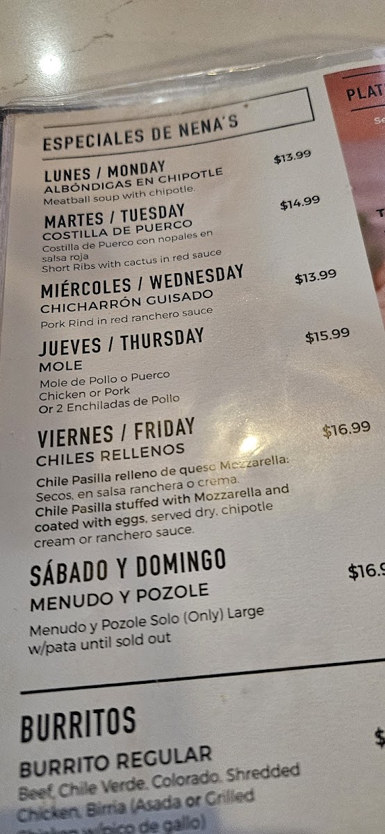 Nena's Mexican Cuisine Menu - Image 5